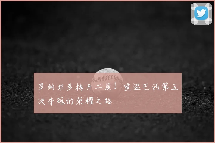 罗纳尔多梅开二度!重温巴西第五次夺冠的荣耀之路
